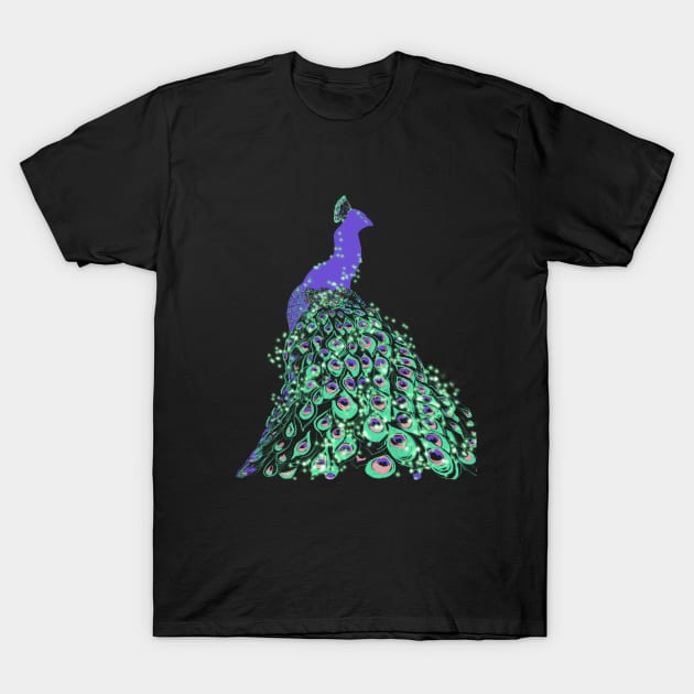 Peacock T-Shirt by ArtKsenia